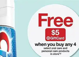 Target Oral care and personal care products offer