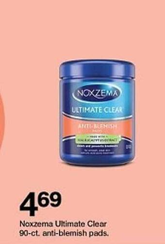 Target Noxzema ultimate clear 90-ct. anti-blemish pads offer