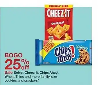 Target Cheez-it, chips ahoy!, wheat thins and more family-size cookies and crackers offer