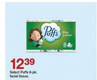 Target Puffs 8-pk. facial tissue offer