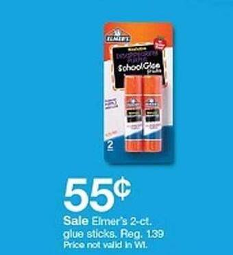 Target Elmer's 2-ct. glue sticks offer