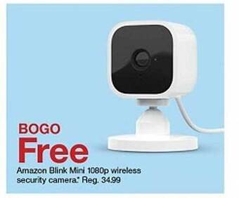 Target Amazon blink mini 1080p wireless security camera offer