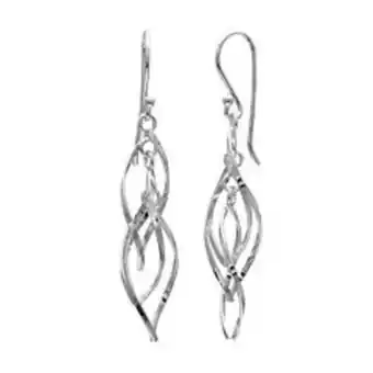 Kohl's Primrose sterling silver corkscrew drop earrings offer