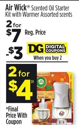 Dollar General Air wick® scented oil starter kit with warmer offer