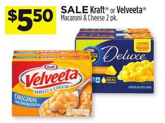 Dollar General Kraft® or velveeta® macaroni & cheese offer