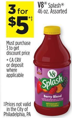 Dollar General V8® splash® offer
