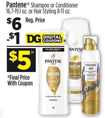 Dollar General Pantene® shampoo or conditioner offer