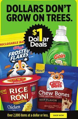 Dollar General Assorted grocery products offer