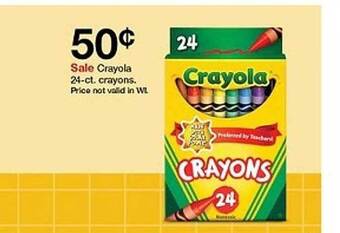 Target Crayola 24-ct crayons offer