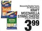 Ctown Kraft mozzarella string cheese offer