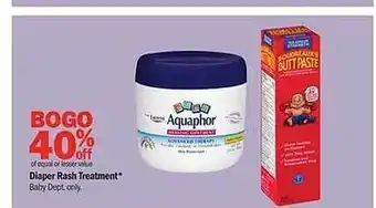 Meijer Diapers rash treatment offer