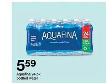 Target Aquafina 24-pk. bottled water offer