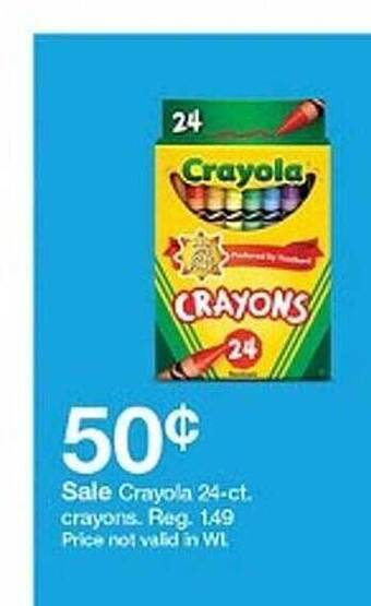 Target Crayola 24-ct. crayons offer