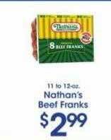Price Rite Nathan's beef franks offer