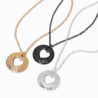 Claire's Best friends sisters heart cutout pendant necklaces - 3 pack offer