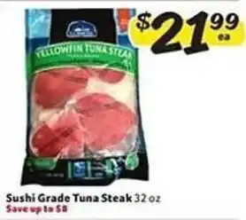 Weis Markets Sushi Grade Tuna Steak 32 oz offer