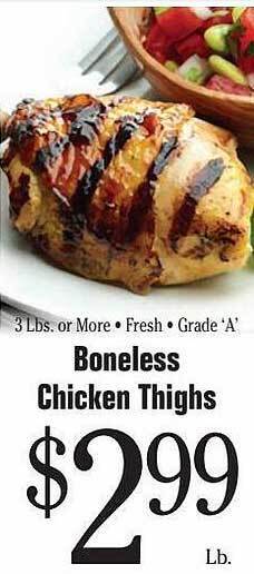 Morton Williams Boneless chicken thighs offer