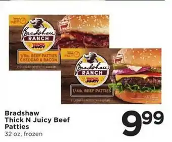Cub Foods Bradshaw thick n juicy beef patties offer