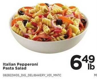 Cub Foods Italian pepperoni pasta salad offer