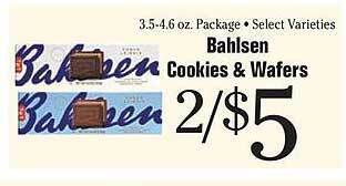 Morton Williams Bahlsen cookies & wafers offer