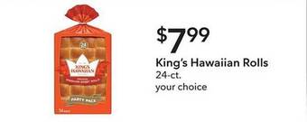 Publix King's hawaiian rolls offer
