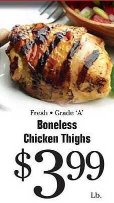 Morton Williams Boneless chicken thighs offer