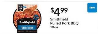 Publix Smithfield pulled pork bbq offer