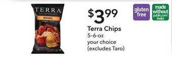 Publix Terra chips offer