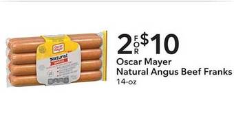 Publix Oscar mayer natural angus beef franks offer