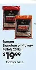 Fred Meyer Traeger signature or hickory pellets offer