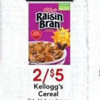 Dierbergs Kellogg's cereal x2 offer