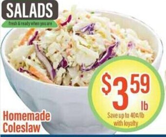 Chief Supermarket Homemade Coleslaw offer