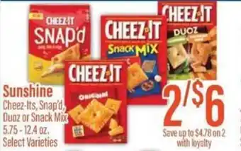 Chief Supermarket Sunshine Cheez-Its, Snap'd, Duoz or Snack Mix offer