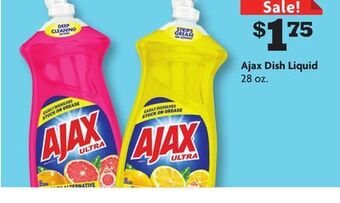 Family Dollar Ajax dish liquid offer