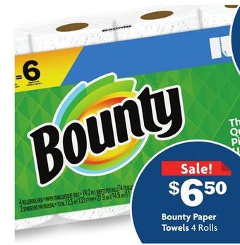 Family Dollar Bounty paper towels offer