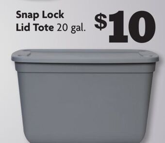 Family Dollar Snap lock lid tote offer