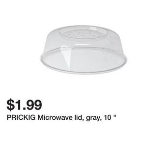 Ikea Prickig microwave lid, gray, 10 " offer