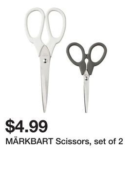 Ikea Märkbart scissors, set of 2 offer