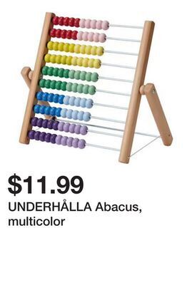Ikea Underhålla abacus, multicolor offer