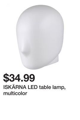 Ikea Iskärna led table lamp, multicolor offer