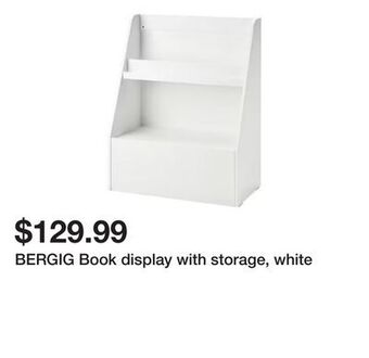 Ikea Bergig book display with storage, white offer