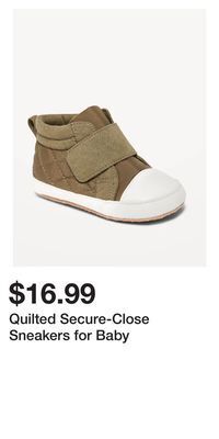 Old Navy Quilted secure-close sneakers for baby offer