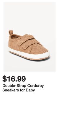 Old Navy Double-strap corduroy sneakers for baby offer