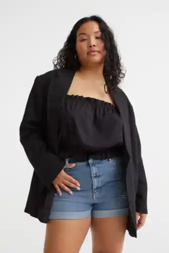 H&M H&m+ high waist denim shorts offer