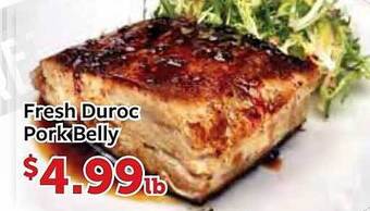 Fareway Fresh duroc pork belly offer