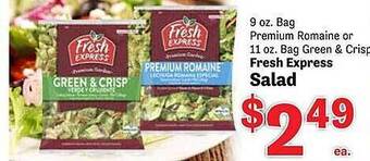 Food Depot Fresh express salad offer