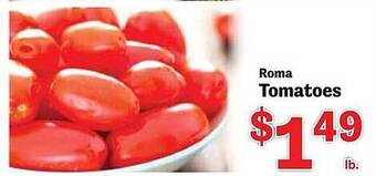 Food Depot Roma tomatoes offer