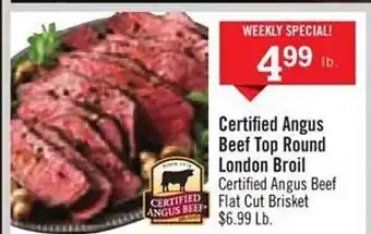 Price Chopper Certified angus beef top round london broil offer