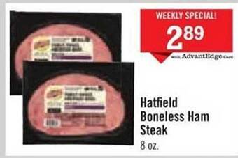 Price Chopper Hatfield boneless ham steak offer