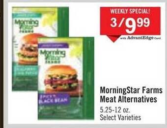 Price Chopper Morningstar farms meat alternatives offer